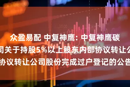 众盈易配 中复神鹰: 中复神鹰碳纤维股份有限公司关于持股5%以上股东内部协议转让公司股份完成过户登记的公告内容摘要