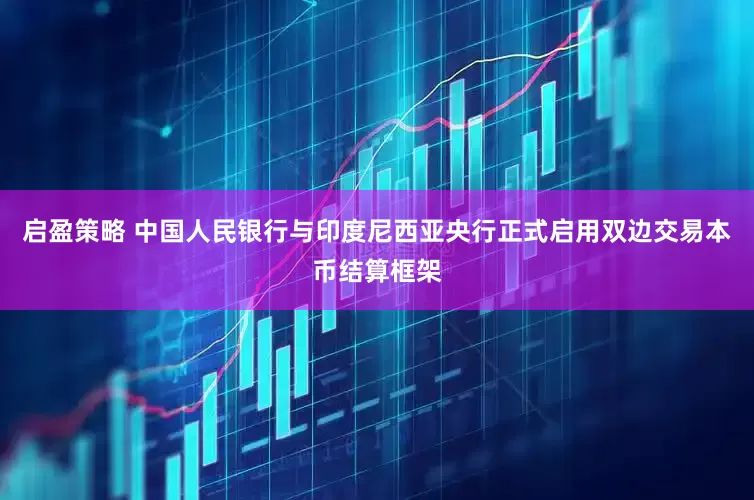 启盈策略 中国人民银行与印度尼西亚央行正式启用双边交易本币结算框架