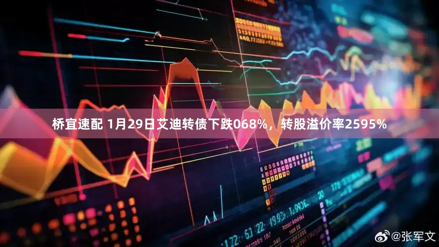 桥宜速配 1月29日艾迪转债下跌068%，转股溢价率2595%