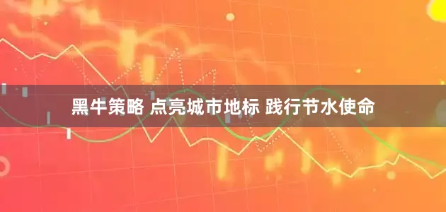 黑牛策略 点亮城市地标 践行节水使命